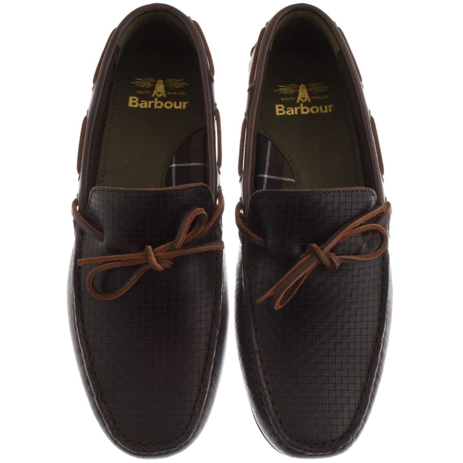 Alternative Image for ProductBarbour Leather Clark Shoes Dark Brown3